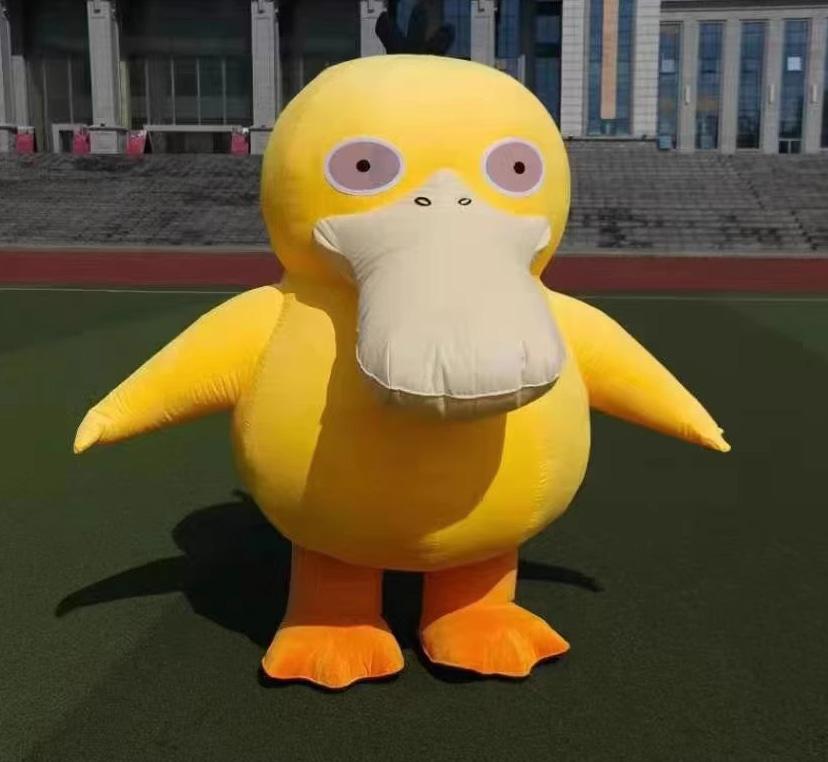 adult yellow duck mascot costume inflatable duck costume 2