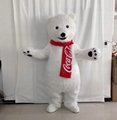 white polar bear mascot costume adult polar bear costume custom