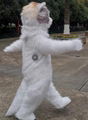 furry kitty costume adult white cat inflatable costume