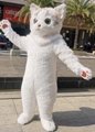 furry kitty costume adult white cat
