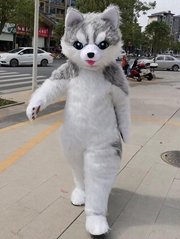 Siberian Husky costume adult inflatable Husky costume