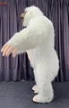 white furry gorilla costume inflatable adult mascot costume