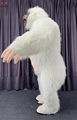 white furry gorilla costume inflatable adult mascot costume 4