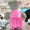 lady teddy bear inflatable costume teddy bear mascot costume