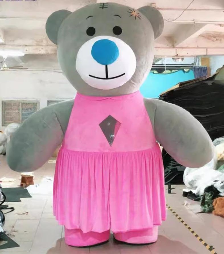 lady teddy bear inflatable costume teddy bear mascot costume