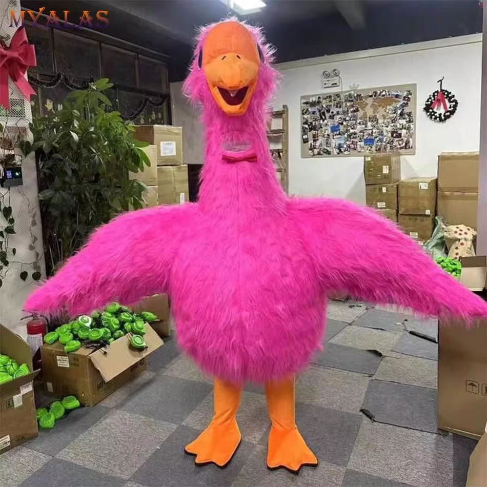 pink bird mascot costume adult bird inflatable costume 3