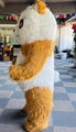 yellow cat mascot costume inflatable furry plush cat costume