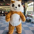 yellow cat mascot costume inflatable furry plush cat costume