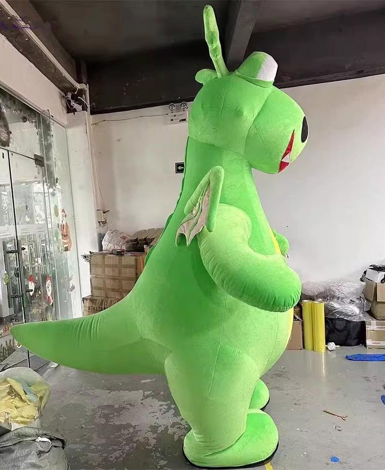 giant green dragon mascot costume inflatable dragon costume 2
