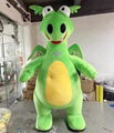 giant green dragon mascot costume