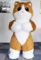 furry cat mascot costume inflatable cat