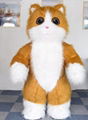 furry cat mascot costume inflatable cat kitty costume