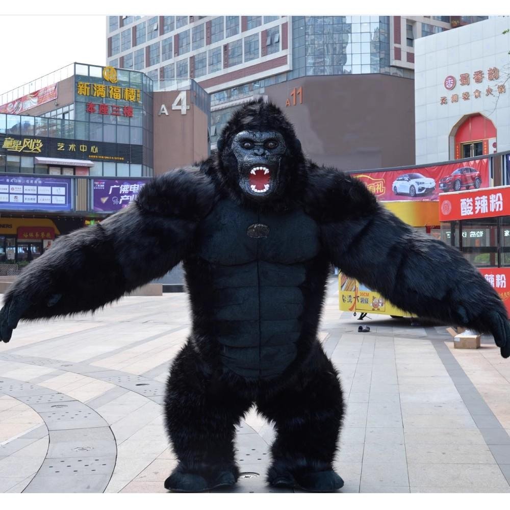 king kong costume inflatable gorilla costume for adult black colour