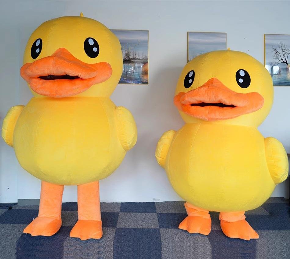 giant plush yellow duck costume adult inflatable costume duck