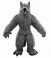 furry wolf inflatable ccostume adult