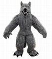 furry wolf inflatable ccostume adult wolf mascot costume