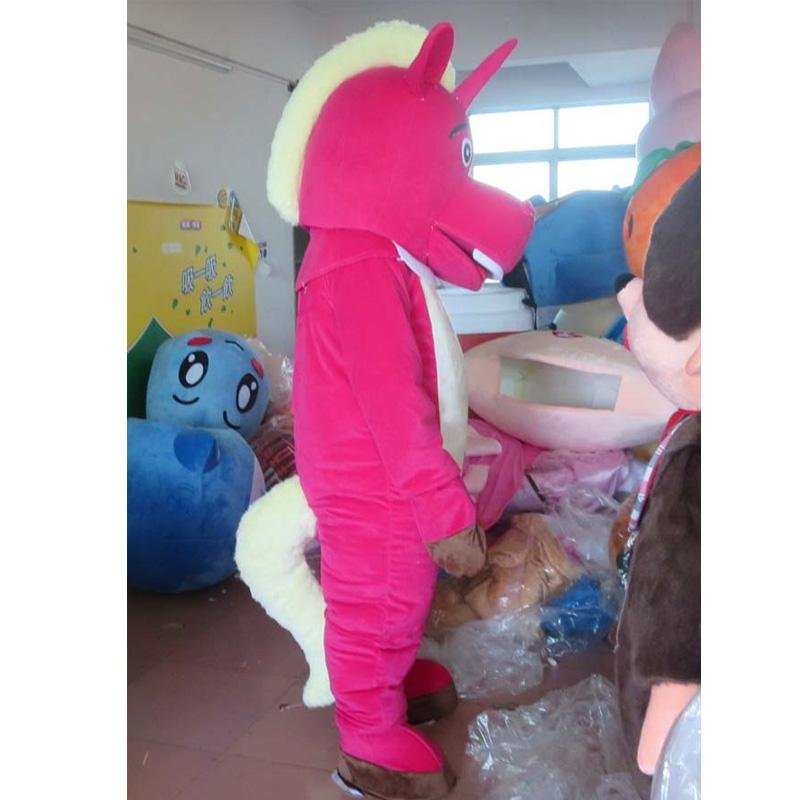 qualtiy pink unicorn mascot costume adult unicorn cosplay suit 3