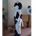 white and black milk cow mascot costume adult milk cow mascot