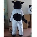 white and black milk cow mascot costume adult milk cow mascot 3