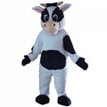 white and black milk cow mascot costume adult milk cow mascot