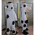 happy simle milk cow mascot costume adult