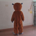 brown bull costume OX mascot costume Cow costume for adult 2