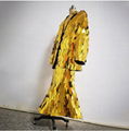 golden mirror dress costume mirror glass man dress 