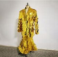 golden mirror dress costume mirror glass man dress 