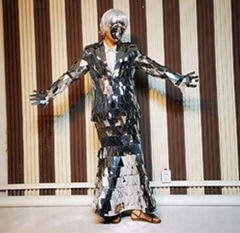 mirror man dress costume glass man dress costume suit for sale