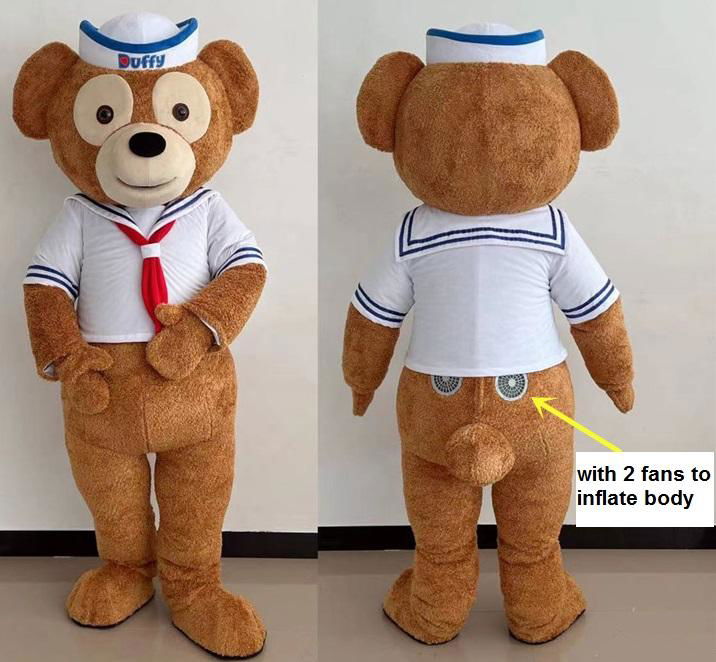 duffy bear costume duffy and friends mascot costume for adult to wear for party 3