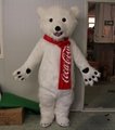 cola polar bear mascot costume adult coke polar bear costume 4