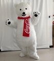 cola polar bear mascot costume adult coke polar bear costume 2