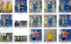 cartoon characters mascot costumes