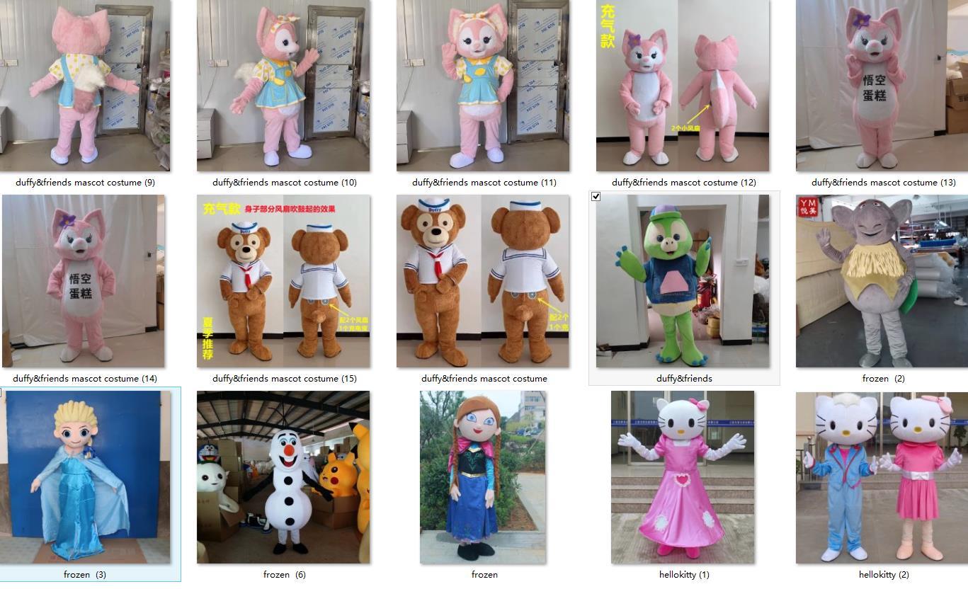 cartoon characters mascot costumes 2