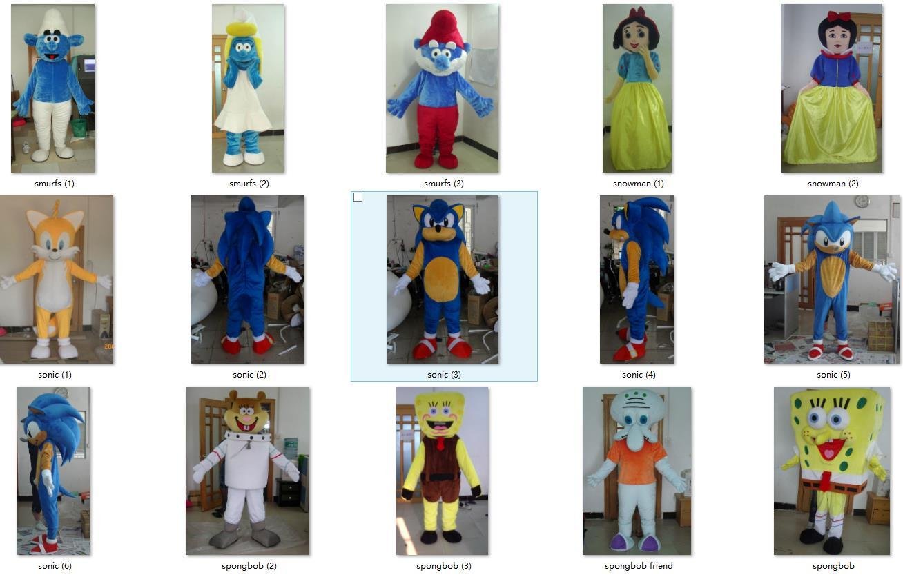 cartoon character mascot costume 2