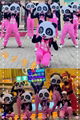 Corporation School Sports Mascot adult panda costume 1