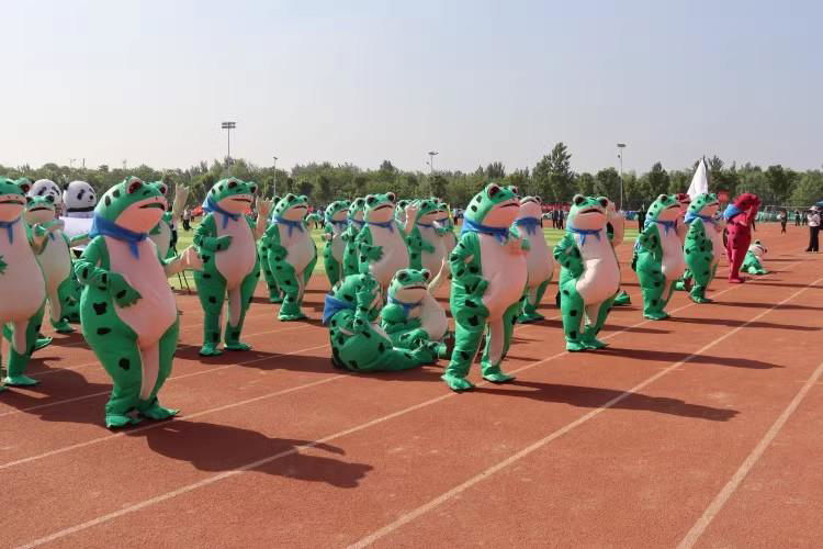 adult kids frog costume custom school mascots  4