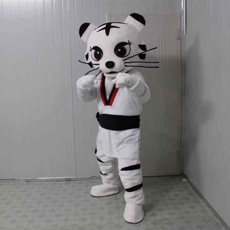 taekwondo tiger mascot costume kickboxing mascot costume custom