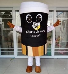 coffee cup mascot costume custom mascot costume