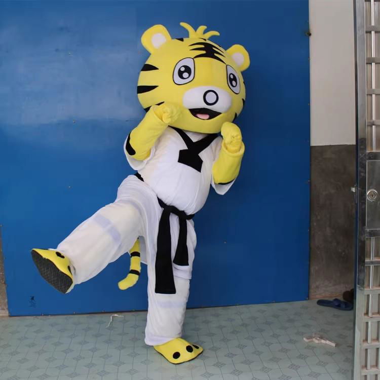 taekwondo tiger mascot adult Kung fu tiger costume