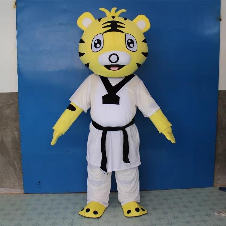taekwondo tiger mascot adult Kung fu tiger costume 3