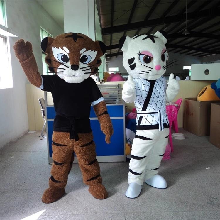 tae kwon do mascot kickboxing tiger mascot costume 2