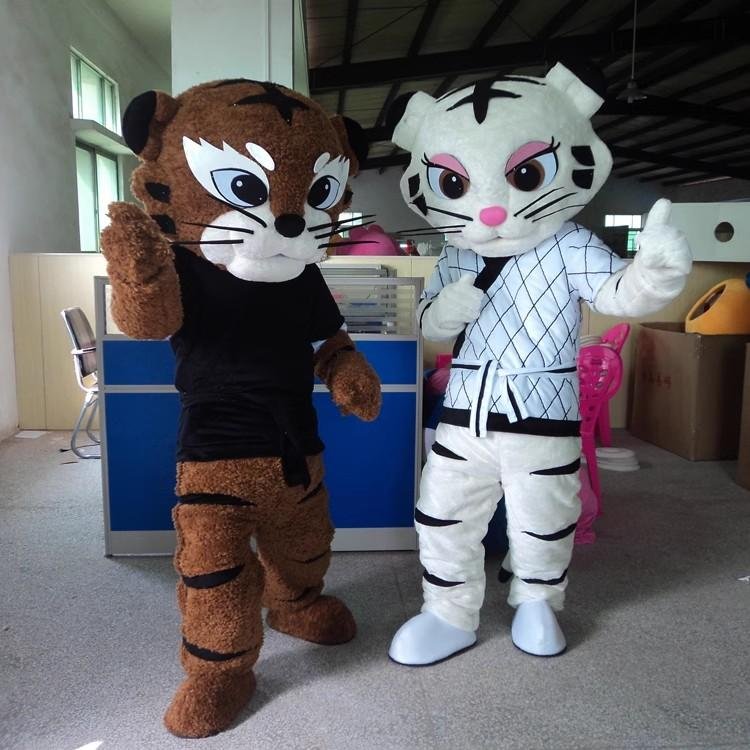 tae kwon do mascot kickboxing tiger mascot costume 3