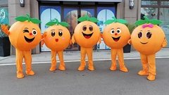 adult orange mascot costume adult orange costume