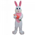 quality new plush easter bunny rabbit animal mascot costume for adult for sale
