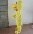 plush animal mascot costumes happy yellow puppy dog mascot costumes 6