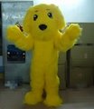 quality furry puppy dog mascot costume for adults