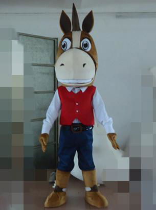 quality new animals mascot costume horse mascot suit for sale 5