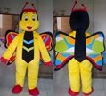 adult insect mascot costume ant/bee/ladybug/gecko/butterfly/Caterpillar