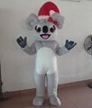Christmas koala mascot costume adult